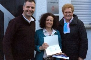 Gruppenfoto Monika Bachmann, Uschi Heckmann und Heiko Moutty